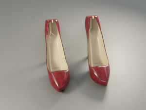 high heels - low poly - pbr Modèle 3D
