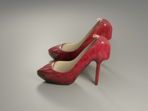 high heels - low poly - pbr Modèle 3D
