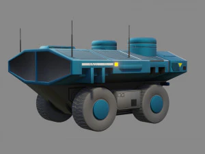sci-fi rover - low poly - game ready - pbr 3D Model