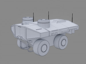 sci-fi rover - low poly - game ready - pbr 3D मॉडल