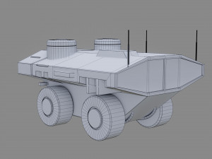 sci-fi rover - low poly - game ready - pbr 3D मॉडल