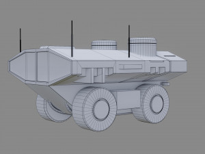sci-fi rover - low poly - game ready - pbr 3D मॉडल