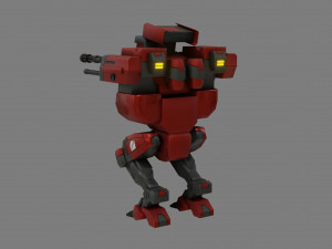sf light weight mech - low poly - game ready - pbr 3D Model