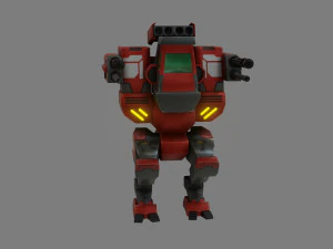 sf light weight mech - low poly - game ready - pbr 3D Model