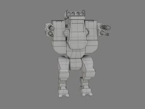 sf light weight mech - low poly - game ready - pbr 3D Model