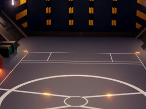 sci-fi hangar - low poly - game ready -pbr 3D Model