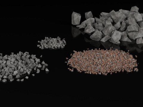 Low Poly Ruined Building - Game Ready - PBR 3D 模型