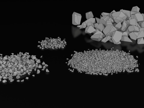 Low Poly Ruined Building - Game Ready - PBR 3D 模型