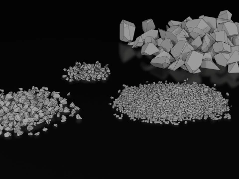 Low Poly Ruined Building - Game Ready - PBR 3D Model