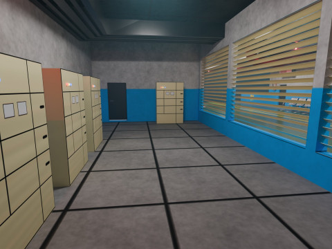 Basement Area - Low Poly - Game Ready - PBR Modelo 3D