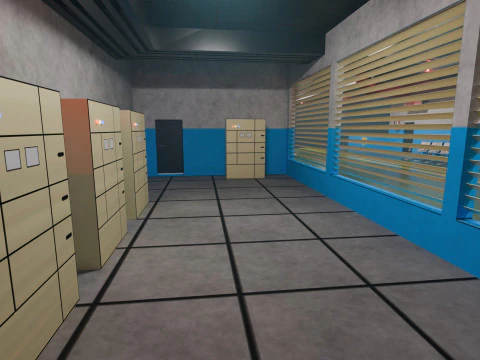 Basement Area - Low Poly - Game Ready - PBR 3D Model