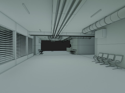 Basement Area - Low Poly - Game Ready - PBR Modelo 3D
