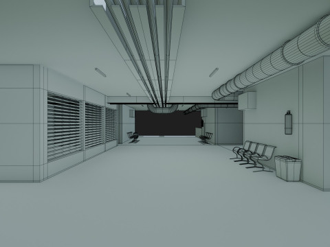Basement Area - Low Poly - Game Ready - PBR Modelo 3D