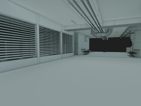 Basement Area - Low Poly - Game Ready - PBR Modelo 3D