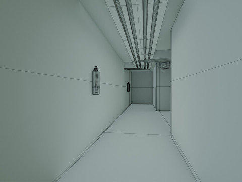 Basement Area - Low Poly - Game Ready - PBR Modelo 3D