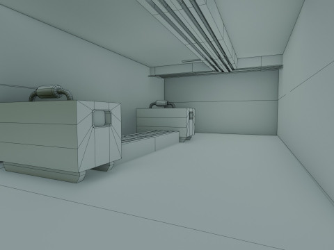 Basement Area - Low Poly - Game Ready - PBR Modelo 3D