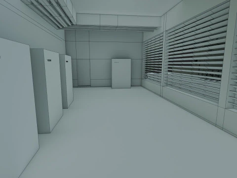 Basement Area - Low Poly - Game Ready - PBR 3D Model