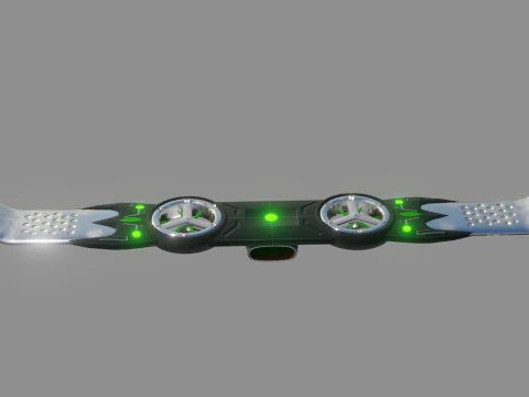 Goblin Hover Board - Low Poly - Game Ready - PBR 3D Model