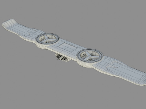 Goblin Hover Board - Low Poly - Game Ready - PBR Modello 3D
