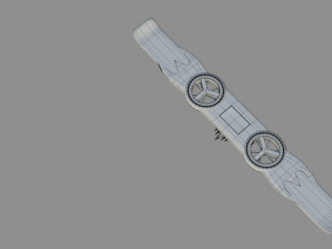 Goblin Hover Board - Low Poly - Game Ready - PBR Modello 3D