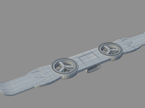 Goblin Hover Board - Low Poly - Game Ready - PBR Modello 3D
