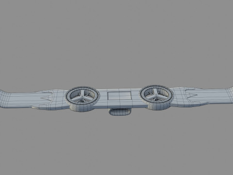 Goblin Hover Board - Low Poly - Game Ready - PBR Modello 3D