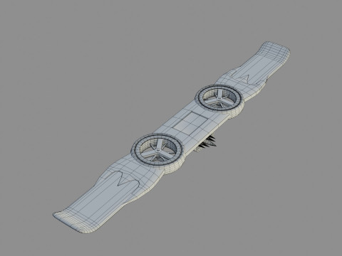 Goblin Hover Board - Low Poly - Game Ready - PBR Modello 3D