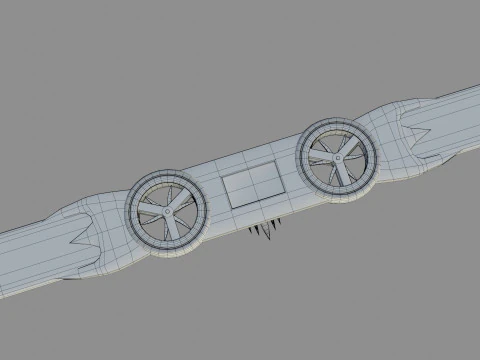 Goblin Hover Board - Low Poly - Game Ready - PBR 3D Model