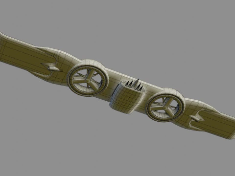 Goblin Hover Board - Low Poly - Game Ready - PBR 3D Model