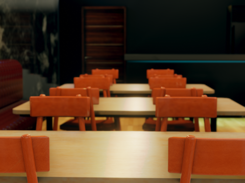 Restaurant Interior - Game Ready - PBR Modèle 3D