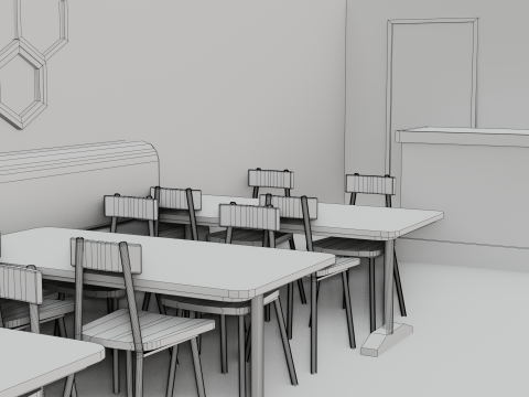 Restaurant Interior - Game Ready - PBR Modèle 3D