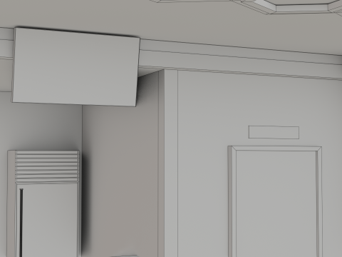 Restaurant Interior - Game Ready - PBR Modèle 3D