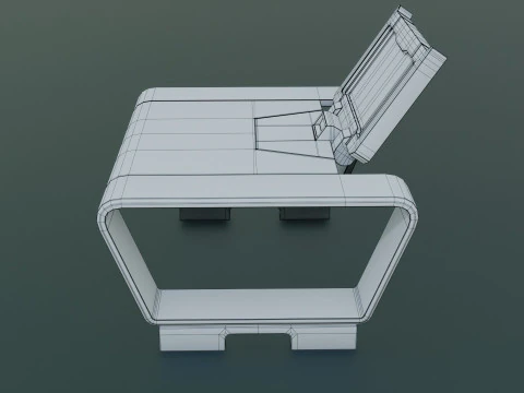 Sci-Fi Workspace - Low poly - PBR - Game ready 3D Model