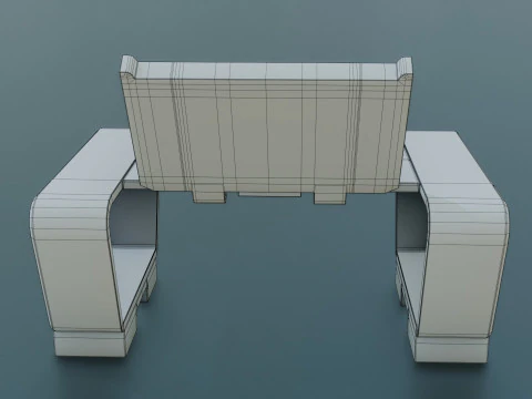 Sci-Fi Workspace - Low poly - PBR - Game ready 3D Model