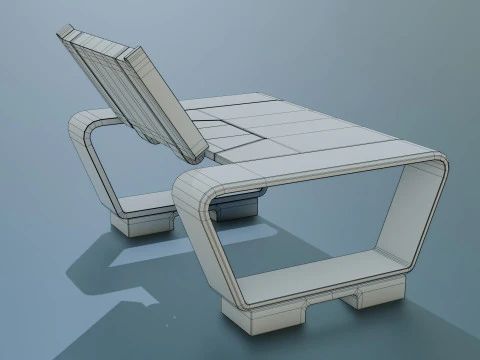 Sci-Fi Workspace - Low poly - PBR - Game ready 3D Model