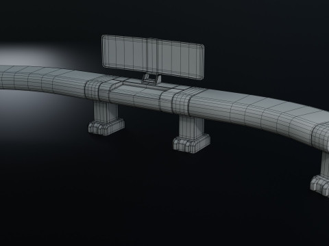 Sci fi Workspace - Low Poly - Game Ready - PBR Modèle 3D