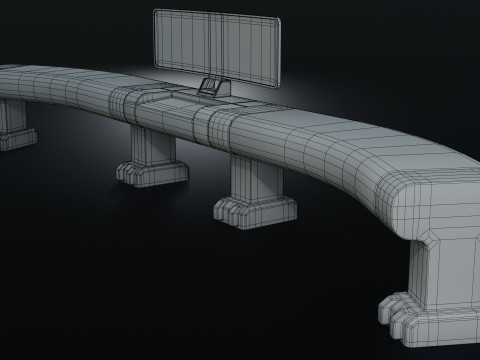 Sci fi Workspace - Low Poly - Game Ready - PBR Modèle 3D