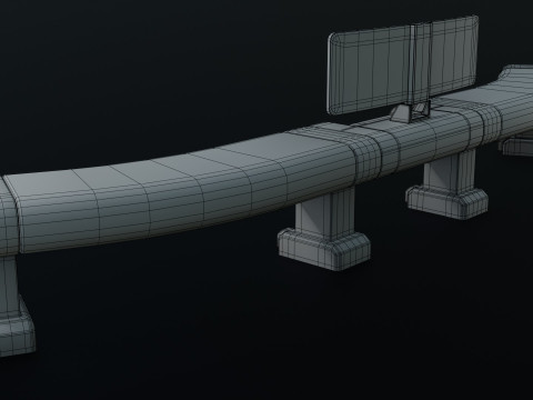 Sci fi Workspace - Low Poly - Game Ready - PBR Modèle 3D