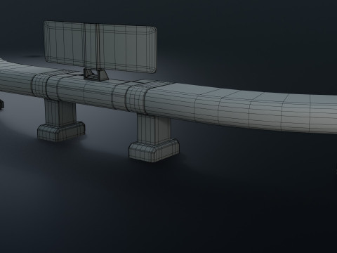 Sci fi Workspace - Low Poly - Game Ready - PBR Modèle 3D