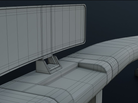Sci fi Workspace - Low Poly - Game Ready - PBR Modèle 3D