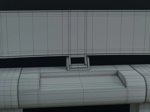 Sci fi Workspace - Low Poly - Game Ready - PBR 3D Model
