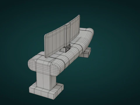 Sci-Fi Workspace - Low Poly - Game Ready - PBR 3D Model