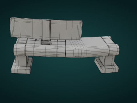 Sci-Fi Workspace - Low Poly - Game Ready - PBR 3Dモデル