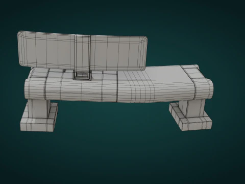 Sci-Fi Workspace - Low Poly - Game Ready - PBR 3D Model