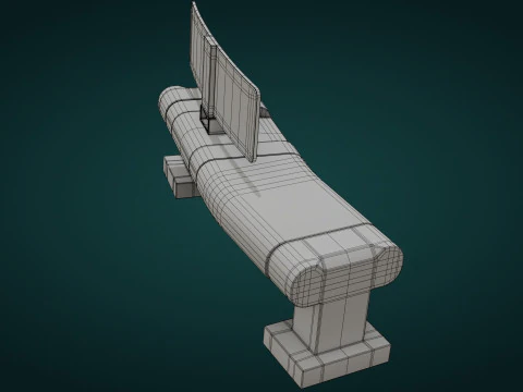 Sci-Fi Workspace - Low Poly - Game Ready - PBR 3D Model