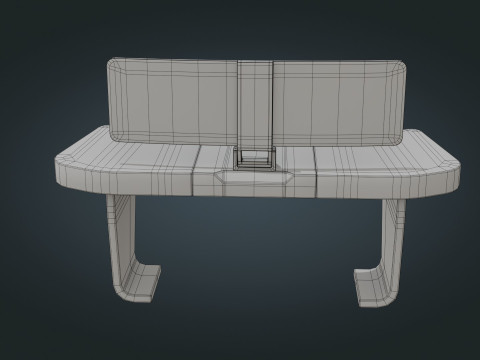 Sci fi Workspace - Low Poly - Game Ready - PBR Modèle 3D
