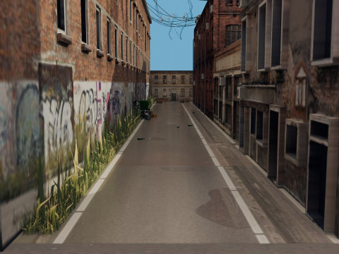 Urban Alley 3D Model