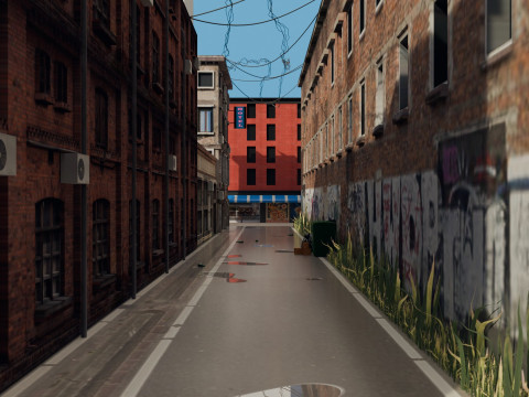 Urban Alley 3D 모델
