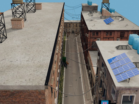Urban Alley 3D 모델