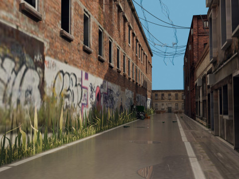 Urban Alley 3D 모델